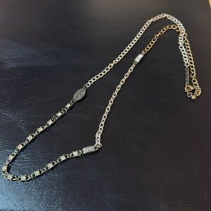 Jewel Kade mixed metal asymmetrical accent necklace